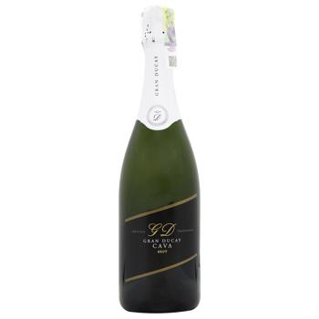 Вино ігристе Gran Ducay Cava біле сухе 11,5% Іспанія 0,75л - купить, цены на AlcoHub - фото 1