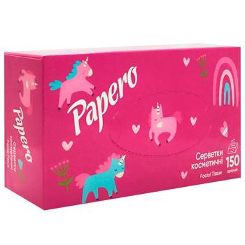 Papero Double-layer White Cosmetic Napkins 150 sheets - buy, prices for - photo 3