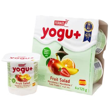 ЙОГУРТ ФРУКТ.МІКС 2% 125Г YOGU + - купить, цены на Auchan - фото 1