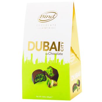 Цукерки Молочний Шоколад Dubai з Фісташковою Начинкою та Кадаїфом ТМ Bind 80 г
