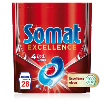Таблетки для посудомийних машин Somat Excellence 4в1 28шт - купити, ціни на Ідеал - фото 3