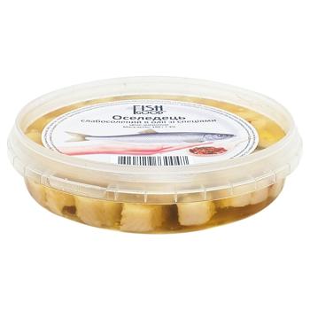 Оселедець Fish Good філе-шматочки слабосолений в олії зі спеціями 180г - купити, ціни на Чудо Маркет - фото 2