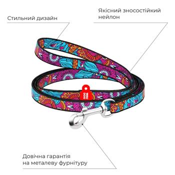 Повідець Waudog Nylon нейлоновий 122см/10мм з малюнком літо - купити, ціни на MasterZoo - фото 4