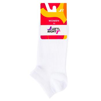 Left&Right 120 Women's Low Cut Socks s.39-41 White