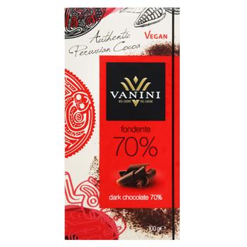 Vanini Dark Chocolate 70% 100g - buy, prices for NOVUS - photo 1