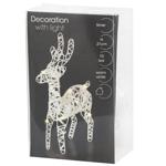 Олень з підсвіткою білий Koopman 14*5*21см