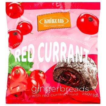 Пряники Київхліб с начинкой со вкусом красной смородины 250г - купить, цены на Auchan - фото 1