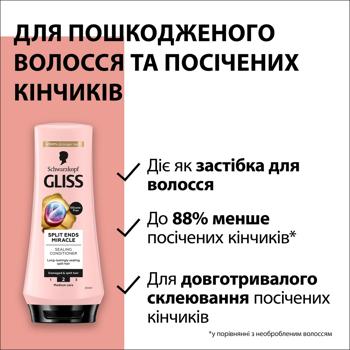 Gliss Split Hair Miracle For Damaged Hair And Split Ends Balsam 200ml - buy, prices for NOVUS - photo 5
