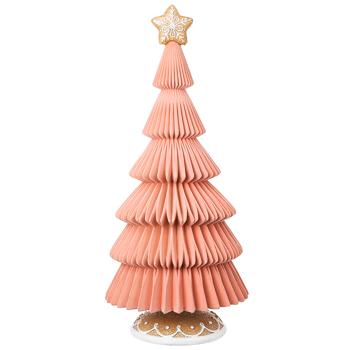 Bona Di Marshmallow and Gingerbread Christmas Tree with Flock Coating Figure 21.5x21.5x48cm Pink - buy, prices for WINETIME - photo 1