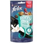 Лакомство для кошек Felix Party Mix Морской Микс с лососем, форелью и минтаем 60г