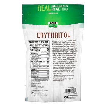 Now Foods Real Food Erythritol 454g - buy, prices for Biotus - photo 2