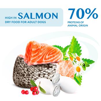 Optimeal Dry Food with Salmon for Adult Dogs of Miniature Breeds 4kg - buy, prices for MasterZoo - photo 2