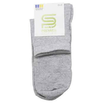 Premier Socks Econom Children's Quarter Crew Socks s.23-25 Light Grey - buy, prices for EKO Market - photo 1