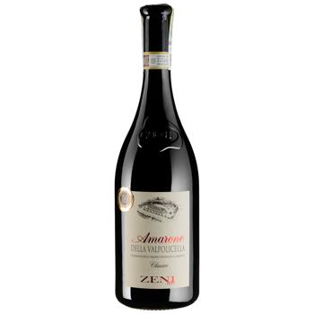 Вино Zeni Amarone della Valpolicella Classico сух черв 15,5% 0,7 - купить, цены на AlcoHub - фото 1