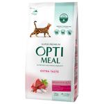 Корм сухой Optimeal с телятиной для кошек 1,5кг