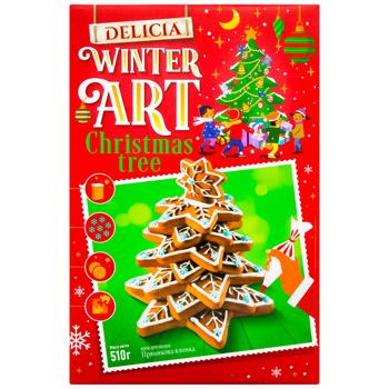 Delicia Gingerbread Tree New Year's Set of Gingerbread Cakes 510g - buy, prices for COSMOS - photo 2