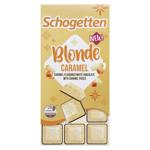 Шоколад молочный и белы Schogetten с кусочками карамели 100г