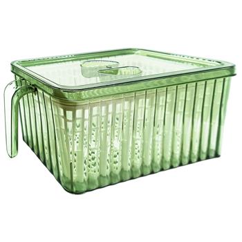 Storage Сontainer for Refrigerator with Handle and Rack 25.5*14*13cm - buy, prices for Biotus - photo 2