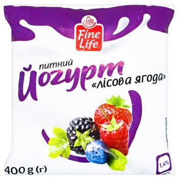 Yogurt Fine Life Wild Berries 1.4% 400g