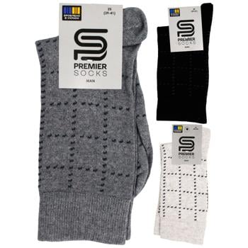 Носки Premier Socks Эконом мужские классические клеточка р.25, 27, 29 в ассортименте