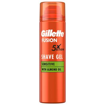 Гель для бритья Gillette Fusion 5 для чувствительной кожи 200мл
