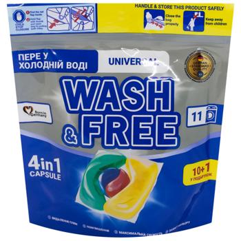 Wash&Free Universal Washing Capsules 11pcs - buy, prices for EKO Market - photo 1