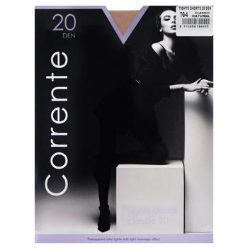 Corrente 20 den Women's Tights with Shorts s.4 Beige