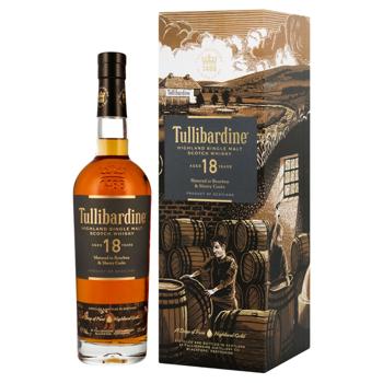 whiskey tullibardine 43% 18years 700ml box United Kingdom