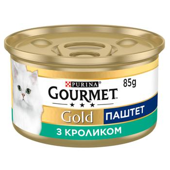 Корм вологий Gourmet Gold з кроликом для дорослих котів 85г - купити, ціни на MasterZoo - фото 2