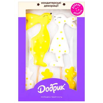 Декорации кондитерские Добрик Зайчонок с морковкой - купить, цены на Чудо Маркет - фото 1