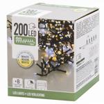 Гирлянда электрическая Koopman наружная 3хАА 200 LED 4,5м холодный/теплый  белый