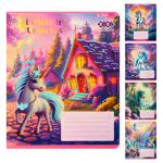 Тетрадь ZiBi Unicorn линия 12 листов в ассортименте