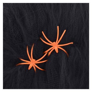 Декоративная паутина Yes! черная с 2 паучками 40г - купить, цены на Auchan - фото 2