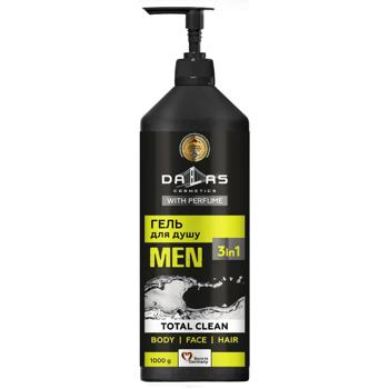 Dalas Total Clean 3in1 Shower Shampoo-Gel for Men 1l - buy, prices for NOVUS - photo 2