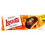 Печенье Roshen Lovita Jelly Cookies сдобное с желейной начинкой со вкусом апельсина 135г