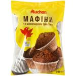 Маффины Auchan с шоколадным вкусом 250г