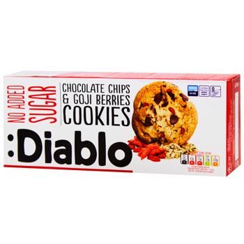 Diablo Sugar Free Cookies with Chocolate Chips and Goji Berries 135g