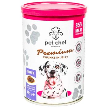 Вологий корм для собак Pet Chef 415 г - індичка - купити, ціни на MasterZoo - фото 1