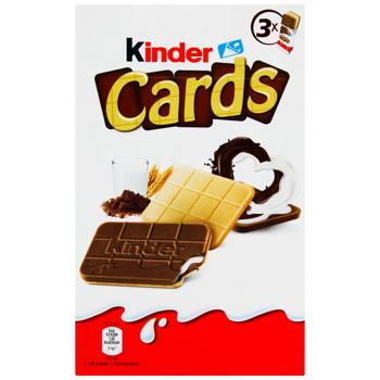 Печенье Kinder Cards 76,8г - купить, цены на Чудо Маркет - фото 2