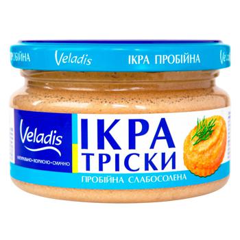 Ікра Тріски пробійна слабосолена Veladis 180г - купити, ціни на Auchan - фото 1