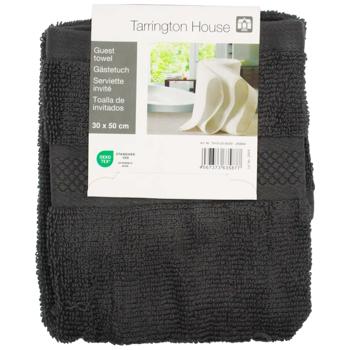 Tarrington House Anthracite Guest Towel 30x50cm - buy, prices for METRO - photo 1