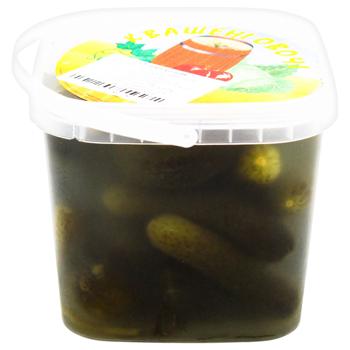 Огірки солені 650г - купити, ціни на КОСМОС - фото 1