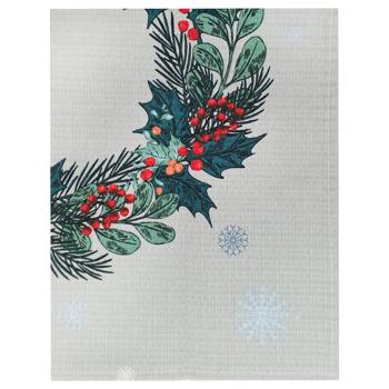 Рушник Biltex З новим роком вафельний 45х60см - купити, ціни на Чудо Маркет - фото 1