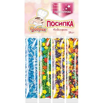 Dobryk Premium Mother-of-Pearl Confectionery Sprinkles 24g - buy, prices for Chudo Market - photo 1