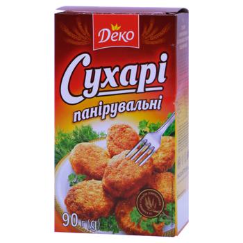 Сухарі панірувальні Деко 90г - купити, ціни на Біотус - фото 1