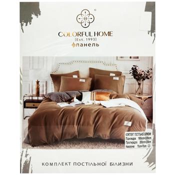 Colorful Home Flannel Bedding Set - buy, prices for Supermarket "Kharkiv" - photo 1