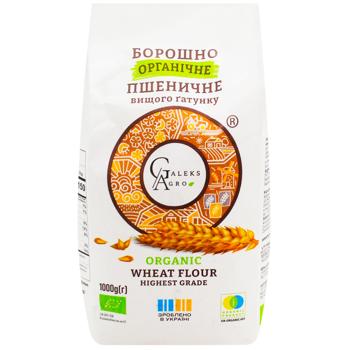 Galeks-Agro Top Grade Organic Wheat Flour 1kg - buy, prices for MegaMarket - photo 2