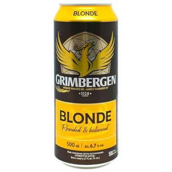 Пиво Grimbergen Blonde светлое 6,7% 0,5л - купить, цены на Эпицентр FOOD - фото 5