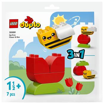 Конструктор Lego Duplo Моя перша квітка та бджілка 30686 - купити, ціни на Auchan - фото 1