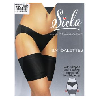 Бандалетки женские Siela гладкие L Nero
